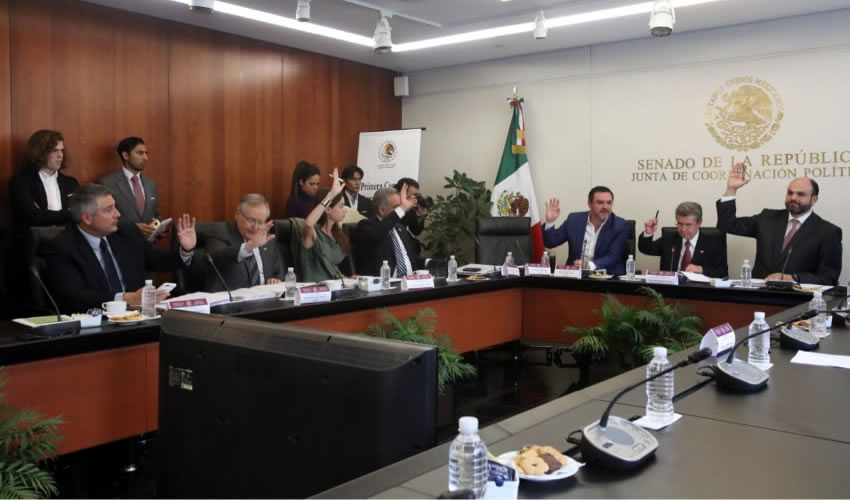 Junta de Coordinaci&oacute;n Pol&iacute;tica en el Senado de la Rep&uacute;blica