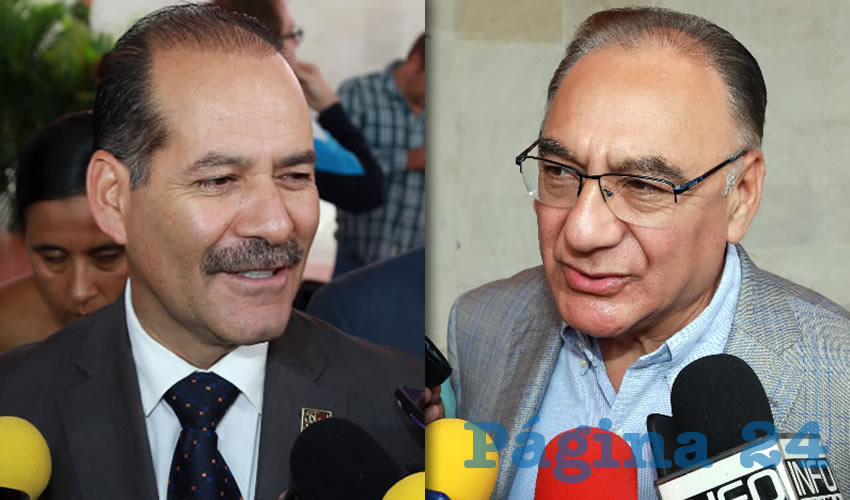 Martín Orozco Sandoval, gobernador del Estado | Sergio Alberto Martínez Castuera, titular de la SSPE