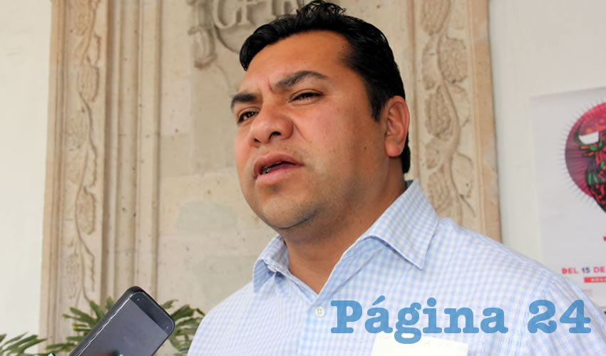 Normando L&oacute;pez Meixueiro, secretario general de la FSTSE en Aguascalientes
