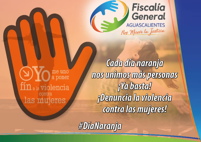 La Fiscalía General del Estado de Aguascalientes invita a toda la población a unirse en contra de este mal social