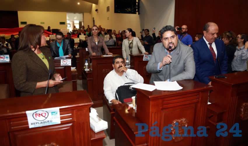 Iván Alejandro Sánchez Nájera, diputado del PRD, tomó la palabra