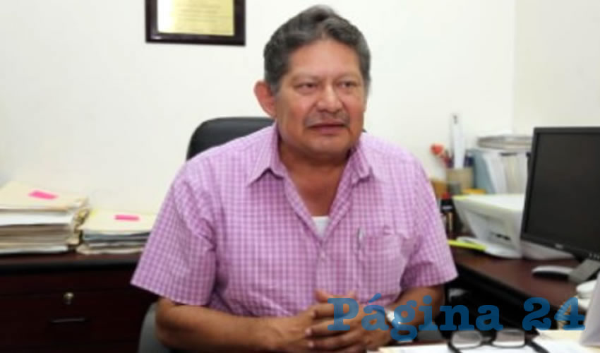 Roberto Mora Márquez, secretario general del Sindicato de Transportistas