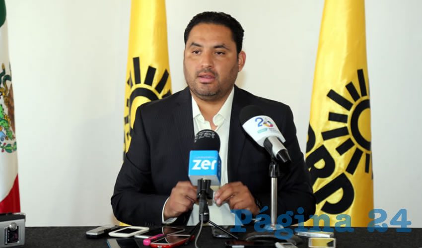 Emanuelle Sánchez Nájera, presidente del Comité Ejecutivo Estatal (CEE) del Partido de la Revolución Democrática