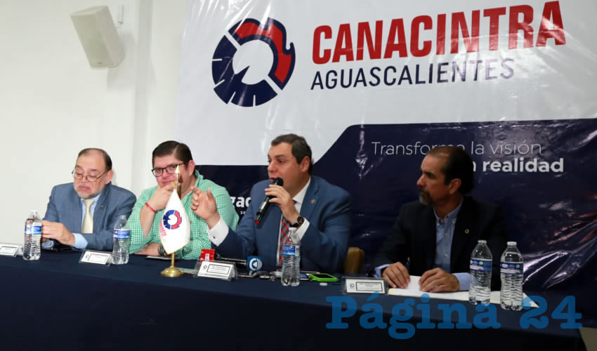 Rueda de prensa de la Canacintra (Foto: Eddylberto Luévano Santillán)