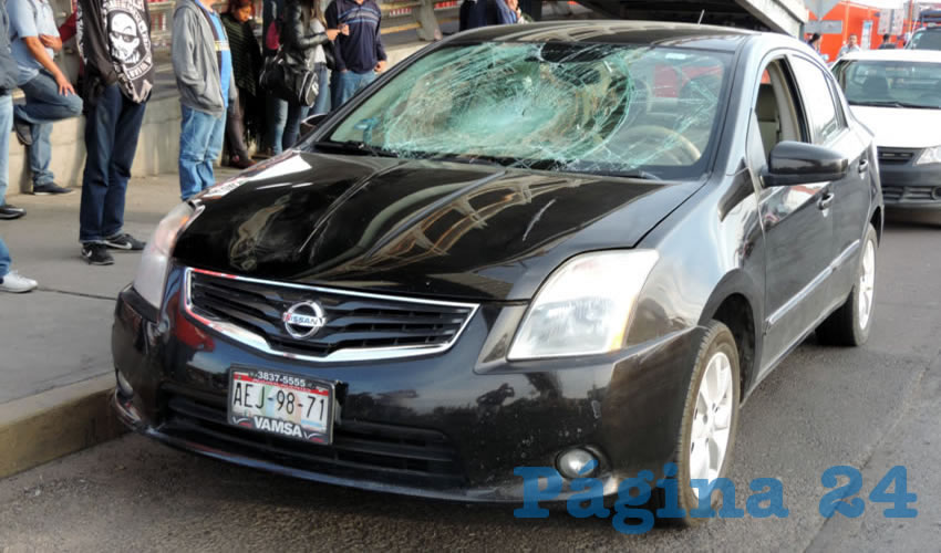 Gustavo Ramos Aranda fue embestido por un autom&oacute;vil Nissan Sentra cuando escapaba sobre bulevar a Zacatecas