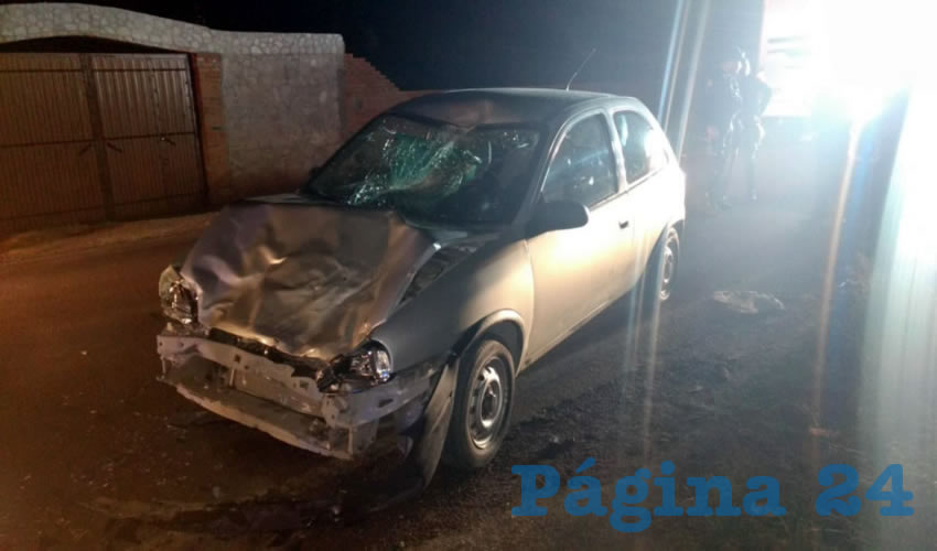Tras el percance, Luz Castorena huyó a pie, abandonando su auto Chevrolet Chevy
