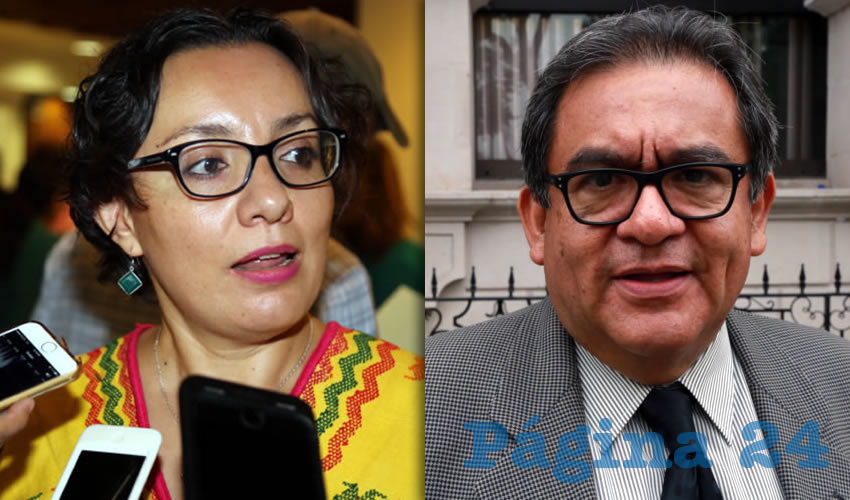 Cristina Gaytán Hernández, diputada federal | Ignacio Ruelas Olvera, delegado del INE