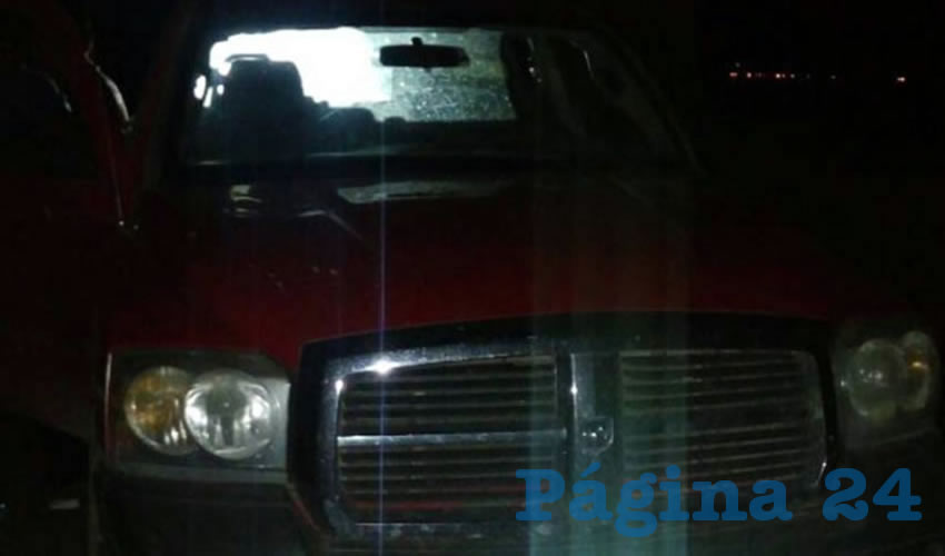 Uno de ellos fue sorprendido y detenido en está camioneta