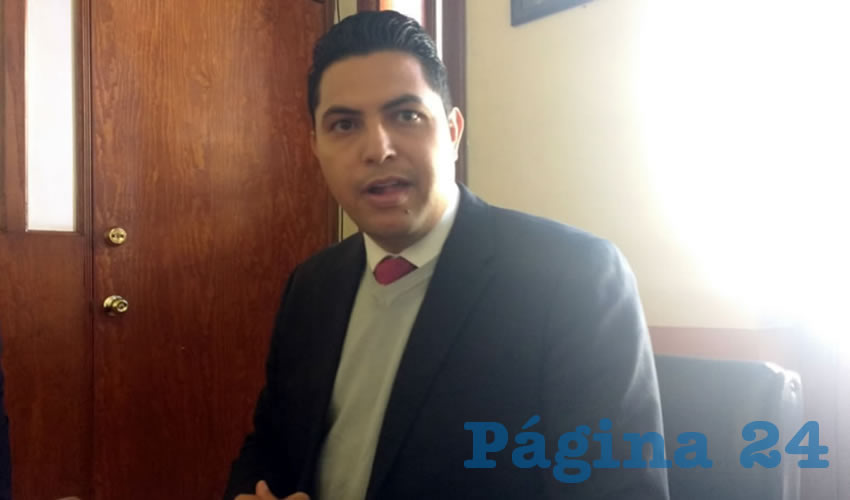 Rodrigo Iván Infante de Alba Dávila, delegado de la Profeco en Aguascalientes