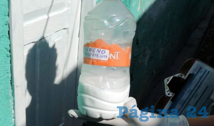 De esta botella bebi&oacute; Juan Guadalupe P&eacute;rez Trinidad