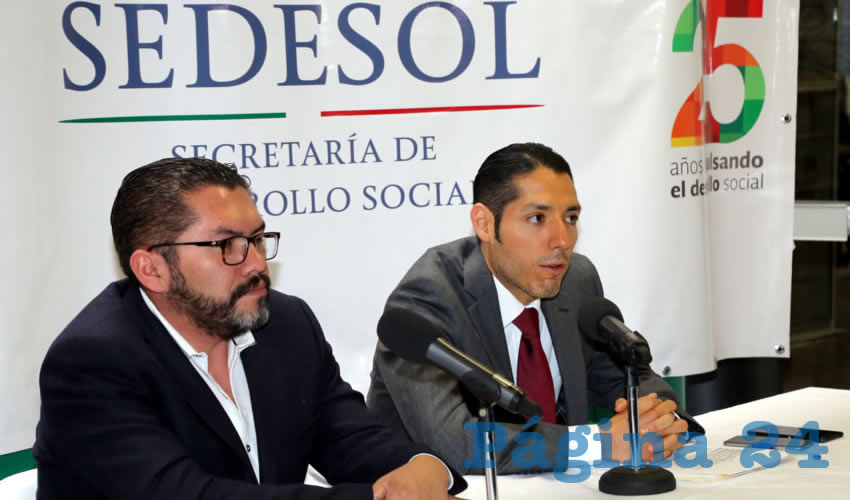 Rueda de prensa de la Sedesol (Foto: Eddylberto Lu&eacute;vano Santill&aacute;n)