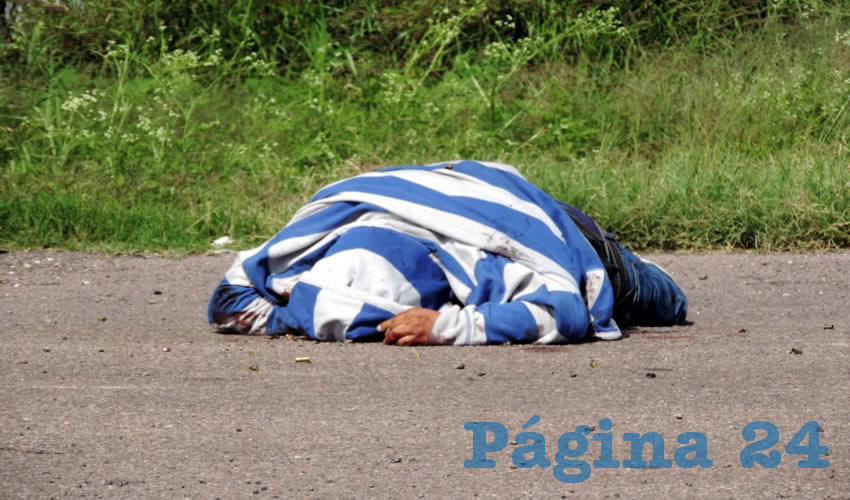 El sujeto, hasta el momento desconocido, fue rociado de plomo