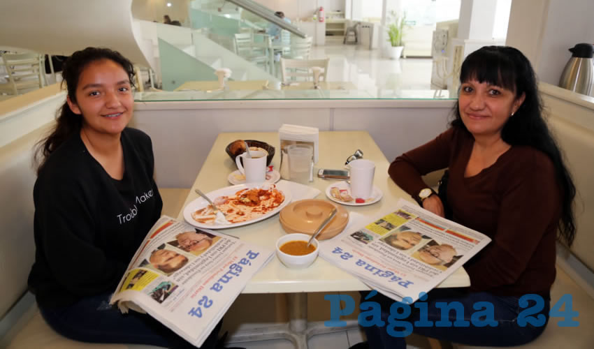 En el restaurante Del Centro almorzaron Silvia Rodr&iacute;guez Navarro y Adriana Navarro Mart&iacute;n del Campo