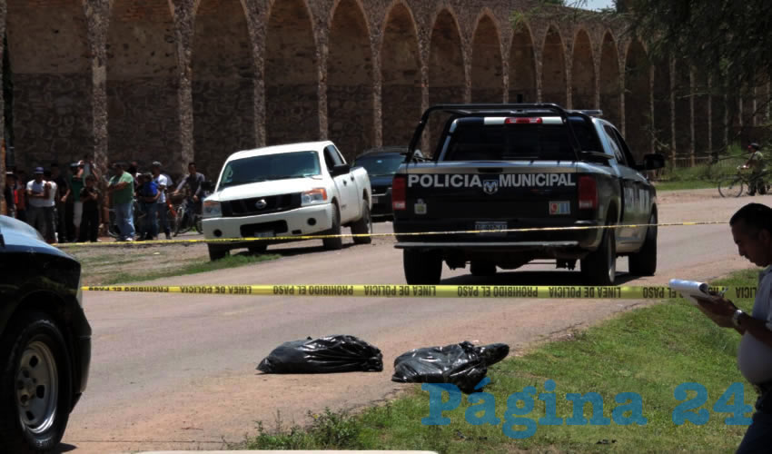Los restos mortales fueron echados a dos bolsas y luego tirados en la entrada de El Saucillo