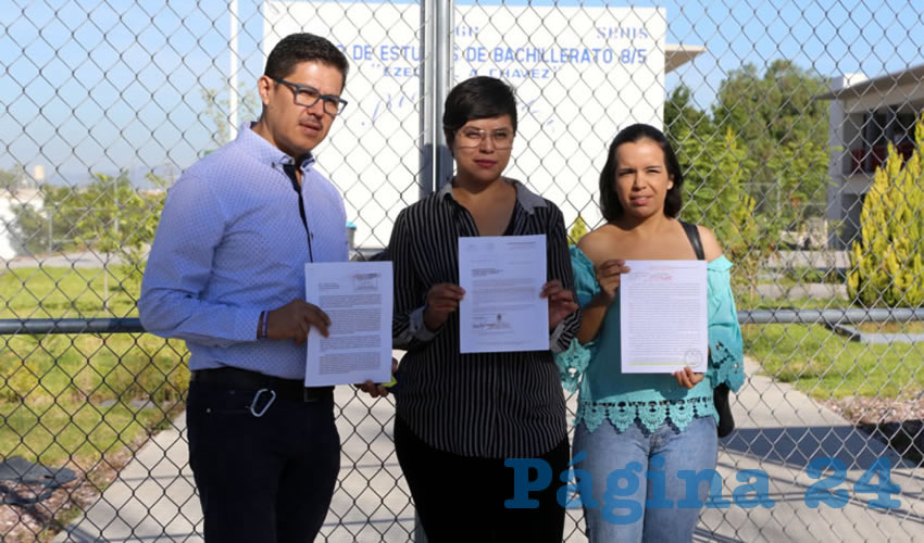 Mariana Ávila Montejano, coordinadora del OVSGA, encabezó la denuncia pública (Fotos: Eddylberto Luévano Santillán)