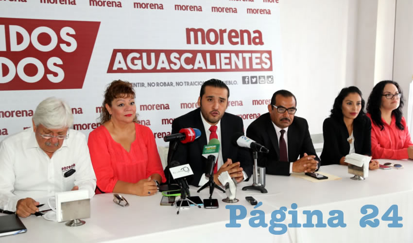 Aldo Ruiz S&aacute;nchez, presidente del Comit&eacute; Ejecutivo Estatal del Partido Morena (Foto: Eddylberto Lu&eacute;vano Santill&aacute;n)