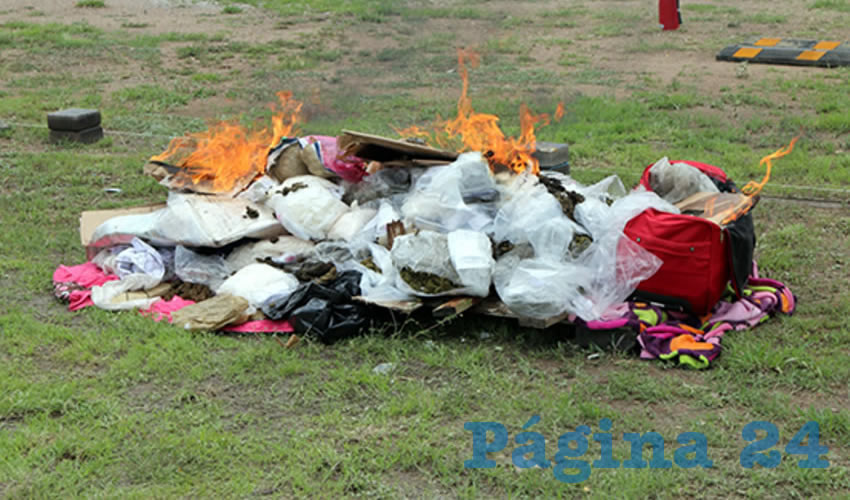 La quema se realizó en las instalaciones de la propia PGR