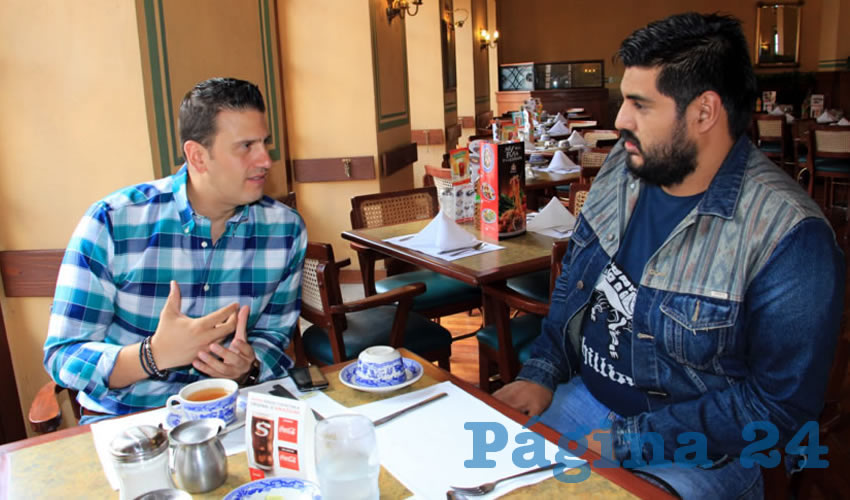 Cuauhtémoc Calderón Galván: “La política de coalición, es un tema que se ha venido permeando y trabajando en todo el país, es un asunto de entender los errores del político mexicano, que nos han llevado a una partidocracia y no a una democracia” (Foto Rocío Castro Alvarado)