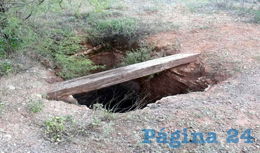El pozo donde encontraron el cadáver