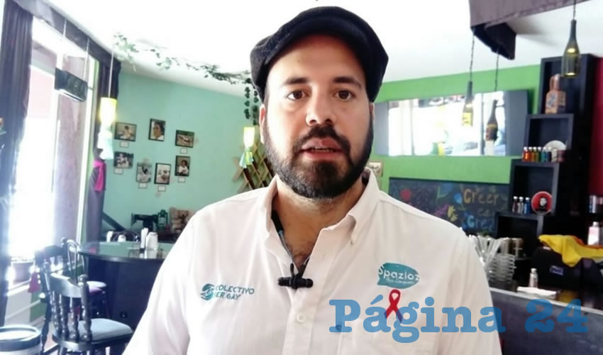 Manuel Guti&eacute;rrez Flores, vicecoordinador de la asociaci&oacute;n civil Colectivo SerGay, de Aguascalientes