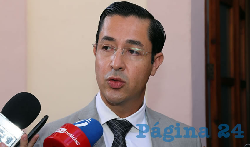 Luis Fernando Landeros Ortiz, consejero presidente del IEE (Foto: Eddylberto Luévano Santillán)