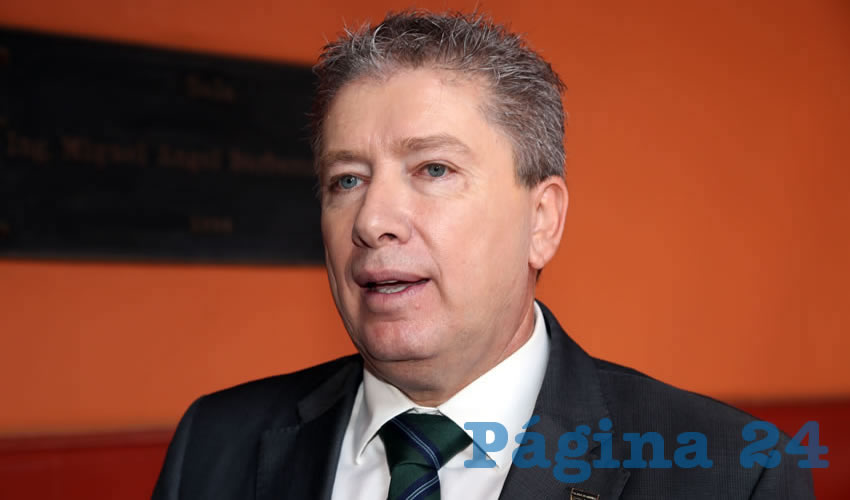 Luis Perales de León, presidente del Colegio de Notarios (Foto: Eddylberto Luévano Santillán)