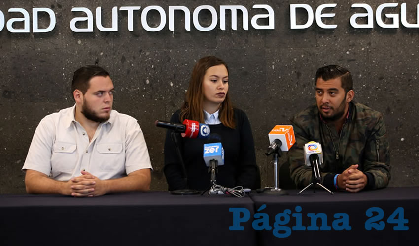 Conferencia de prensa de la Asociaci&oacute;n Contra el C&aacute;ncer Testicular en conjunto con la FEUAA (Foto: Eddylberto Lu&eacute;vano Santill&aacute;n)