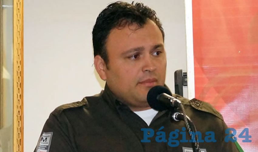 José de Jesús Vega Ordoñez, delegado del Instituto Nacional de Migración (INM): Se detuvo a cuatro personas de origen colombiano (tres hombres y una mujer), tres de ellos en el municipio de Zacatecas, y uno en el municipio de Jerez (Foto Merari Martínez)