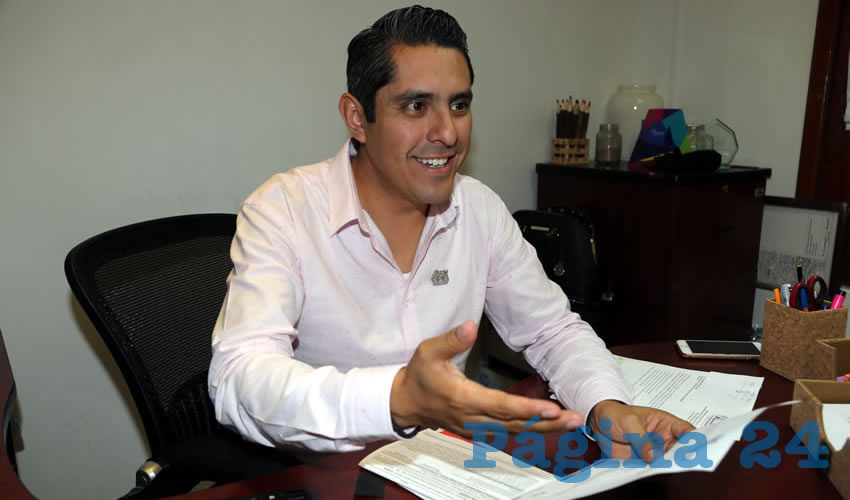 Carlos España Martínez, director de Justicia Municipal (Foto: Eddylberto Luévano Santillán)