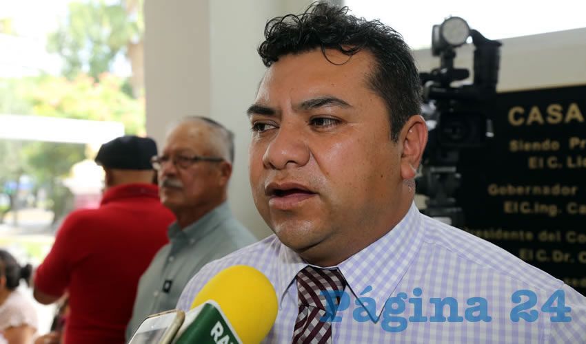 Normando López Meixueiro, secretario general de la FSTSE en Aguascalientes