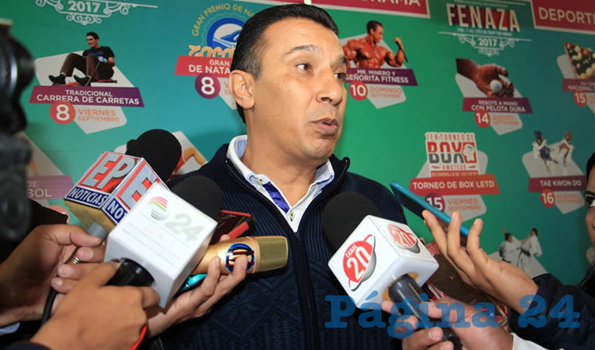 Adolfo Márquez Vera, titular del Instituto de Cultura Física y Deporte en Zacatecas (Incufidez) (Foto: Rocío Castro Alvarado)