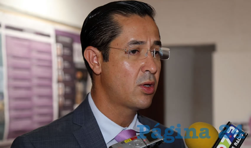 Luis Fernando Landeros Ortiz, consejero presidente del IEE (Foto: Eddylberto Luévano Santillán)