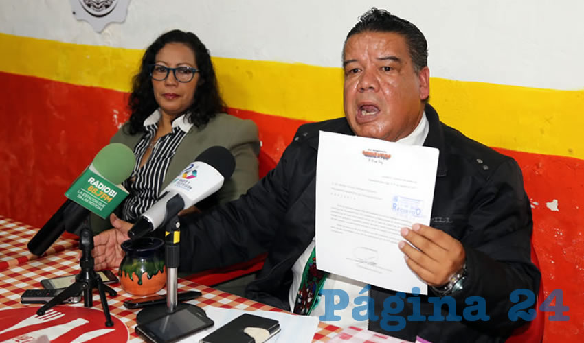 Rueda de prensa de Cimientos del Magisterio (Foto: Eddylberto Lu&eacute;vano Santill&aacute;n)