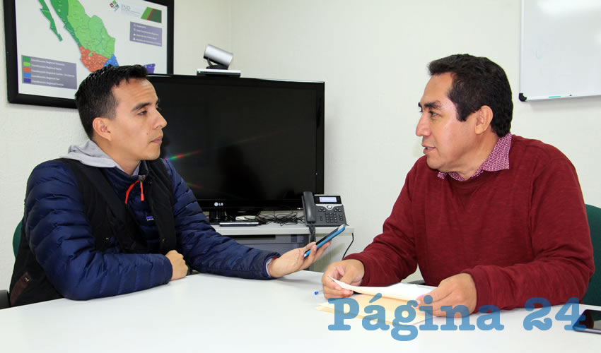 Tomás Zúñiga Ramírez, coordinador estatal de Financiera Nacional de Desarrollo Agropecuario, Forestal y Pesquero, en Zacatecas (Foto: Rocío Castro Alvarado)