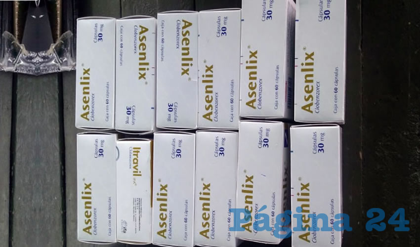 Parte del medicamento decomisado