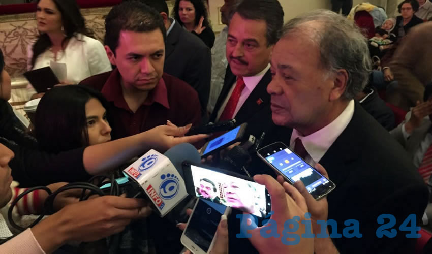 Alberto Anaya Gutiérrez, dirigente nacional del Partido del Trabajo (PT) (Foto Rocío Castro)