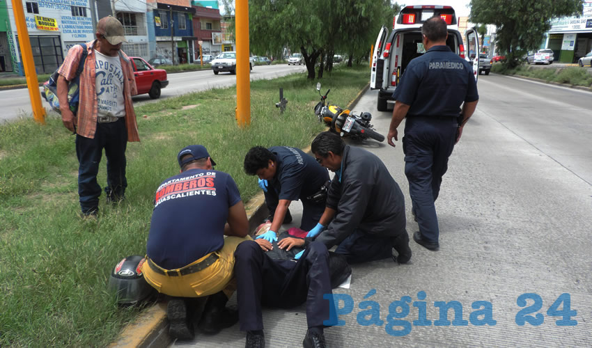 Adolfo Lorenzo Navarro se accidentó sobre avenida Siglo XXI, en el fraccionamiento Ojocaliente III