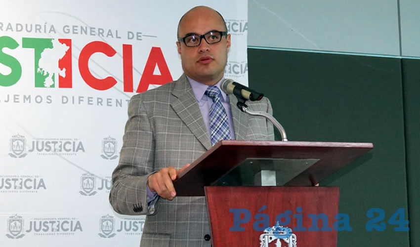 Francisco Murillo Ruiseco, titular de la Procuraduría General de Justicia del Estado (PGJE), no admitió preguntas (Foto: Merari Martínez Castro y Archivo)