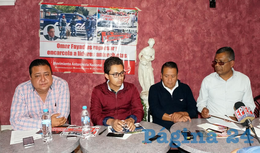 Jaime Chacón Llanas, líder antorchista en la capital zacatecana: El gremio considera que estas aprehensiones se realizaron de manera arbitraria y consideraron el acto como represión política orquestada por Omar Fayad (Foto Merari Martínez Castro)