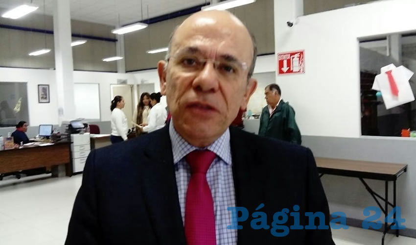 Juan Fernando Palomino Topete, delegado del ISSSTE en Aguascalientes