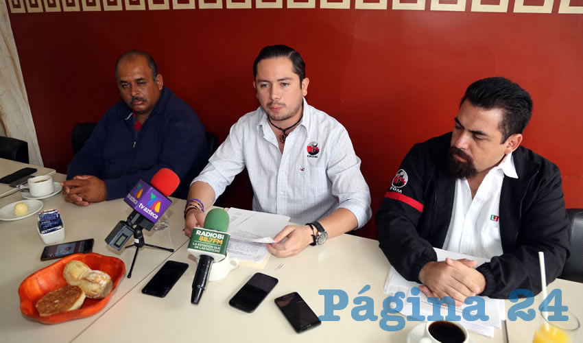 Jesús Enrique Ramírez Pérez, secretario general de la CROM en Aguascalientes (Foto: Eddylberto Luévano Santillán)