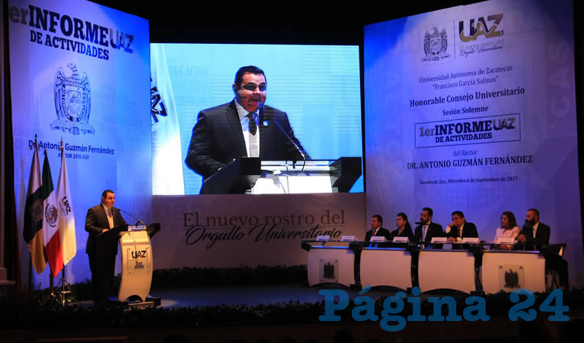 Antonio Guzmán Fernández, rector de la Universidad Autónoma de Zacatecas (UAZ) (Foto Rocío Castro Alvarado)
