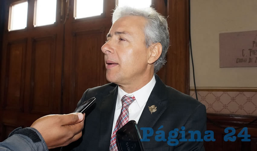 Agustín Enciso Muñoz, director de Consejo Zacatecano de Ciencia, Tecnología e Innovación (COZCyT) (Foto Merari Martínez Castro)