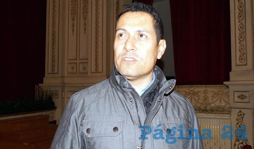 José Juan Estrada Hernández, titular de la Secretaría del Zacatecano Migrante (Sezami) (Foto Merari Martínez Castro)