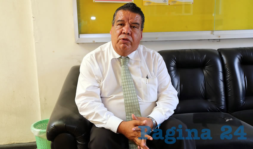 Francisco Flores Flores, coordinador de Cimientos del Magisterio (Foto: Eddylberto Luévano Santillán)