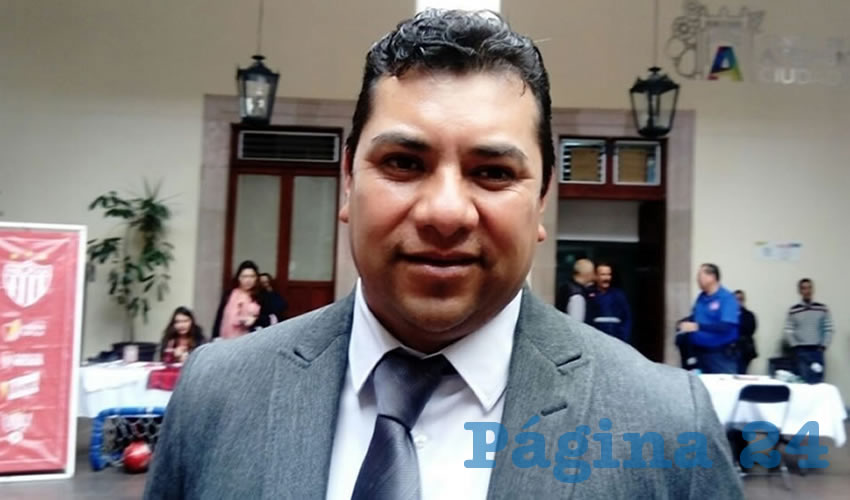 Normando L&oacute;pez Meixueiro, secretario general de la FSTSE en Aguascalientes