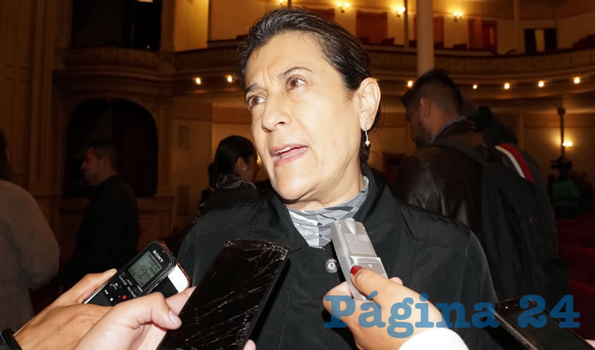 Gema Alejandrina Mercado Sánchez, titular de la Secretaría de Educación (Seduzac) (Foto Merari Martínez Castro)