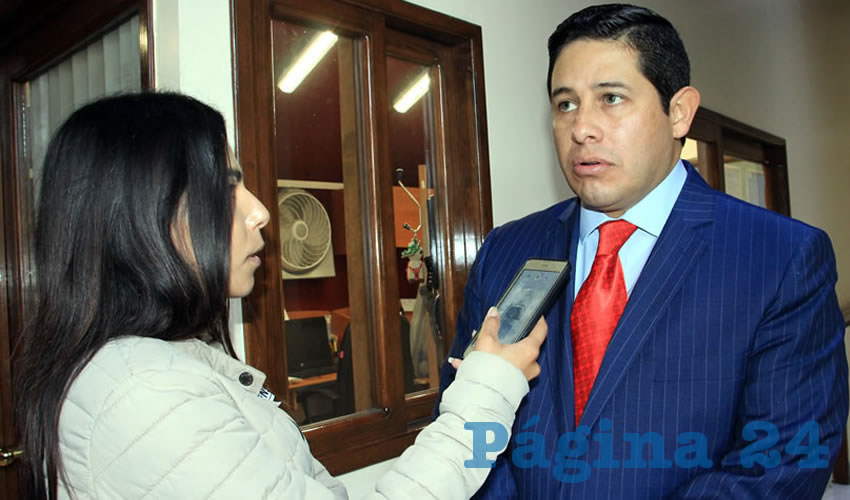 Jorge Miranda Castro, secretario de Finanzas: Se tiene a partir del año pasado una contención de la deuda, y a partir del 2017 empieza a disminuir (Foto Merari Martínez)