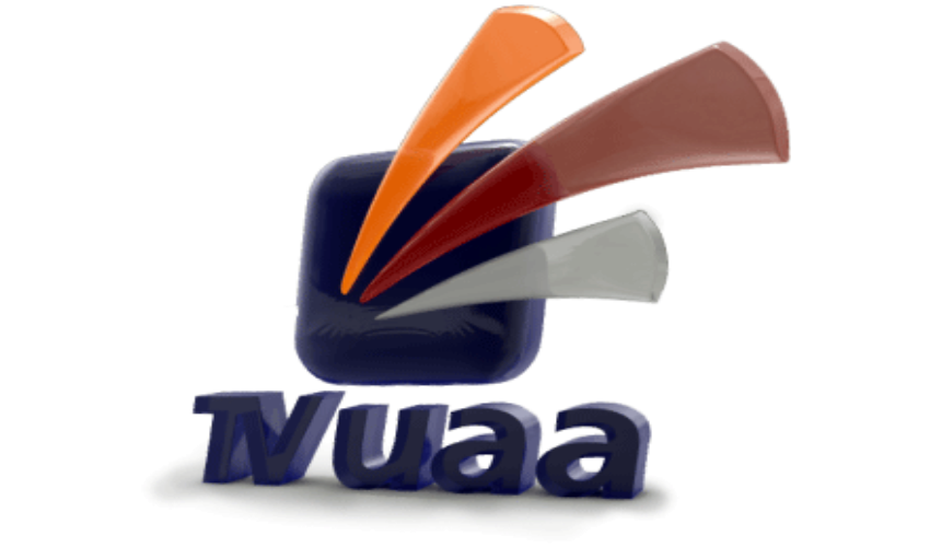 Primer logotipo de TV UAA, autoría de Lourdes Duardo