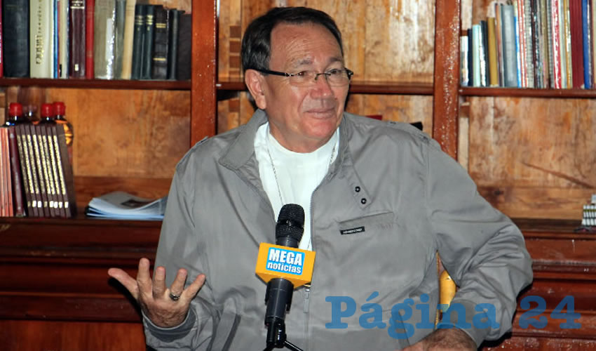 Sigifredo Noriega Barceló, obispo de la Diócesis de Zacatecas (Foto Rocío Castro Alvarado)